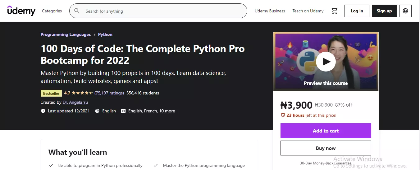 The Complete Python Pro Bootcamp for 2022